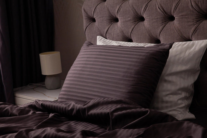 Гіпоалергенна постільна білизна графітового кольору з сертифікацією OEKO-TEX.