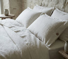 Комплект постільної білизни лляний "Вершковий Пломбір" від Supreme Rest