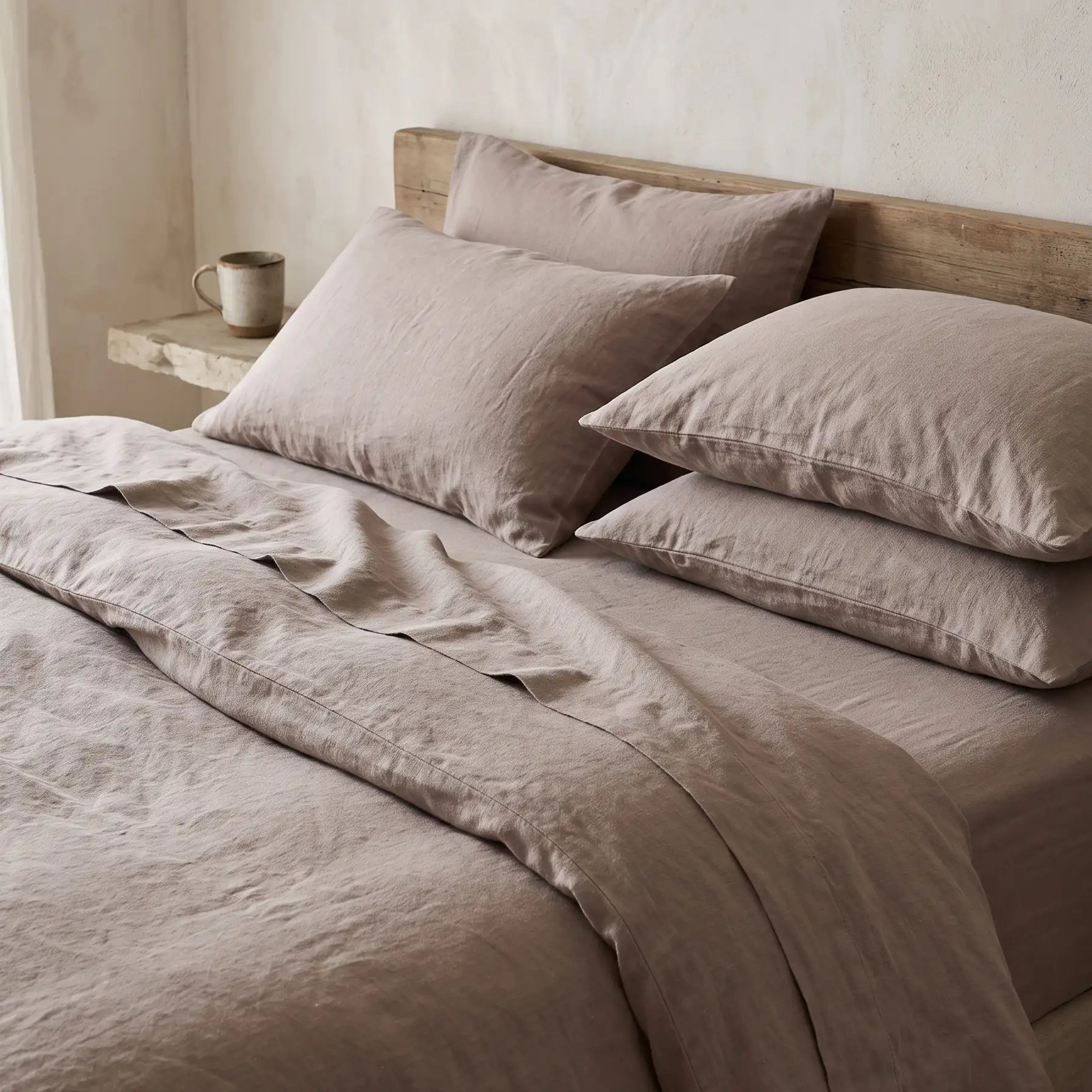 Supreme Rest "Fig Jam" Washed Cotton Bed Linen Set