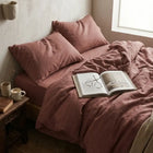 Supreme Rest "Fig Jam" Washed Cotton Bed Linen Set