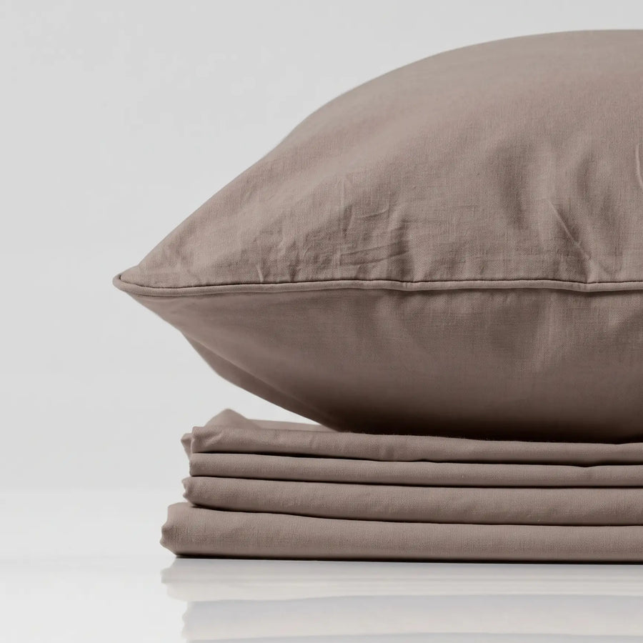 Supreme Rest "Fig Jam" Washed Cotton Bed Linen Set