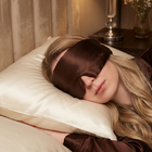 Supreme Rest Brown Silk Sleep Mask